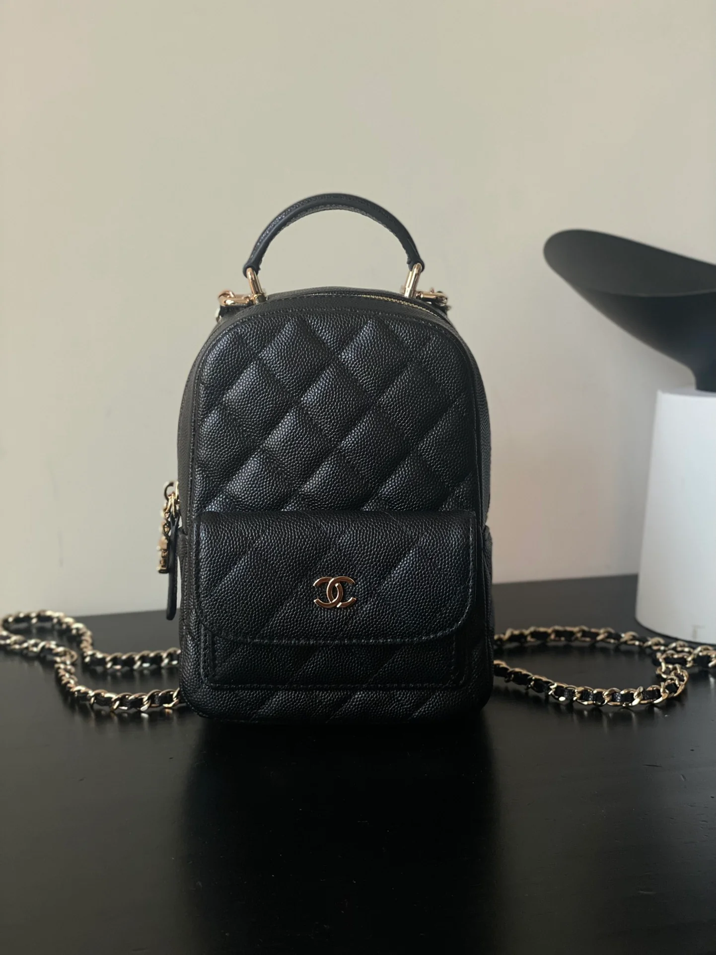 Мини-рюкзак Chanel 24c - черный