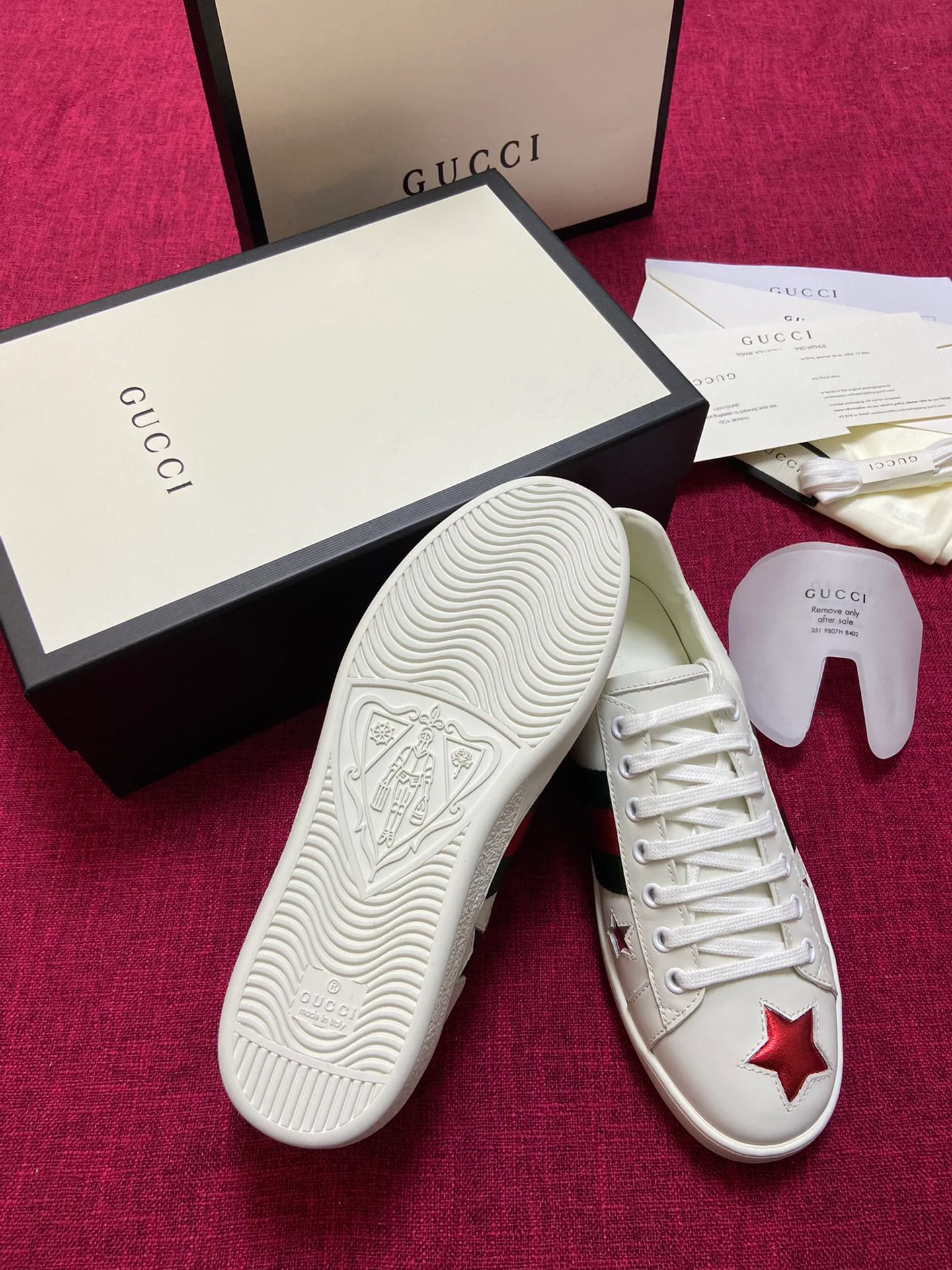 Gucci - Белые кроссовки - Кроссовки - Повседневная обувь - 12