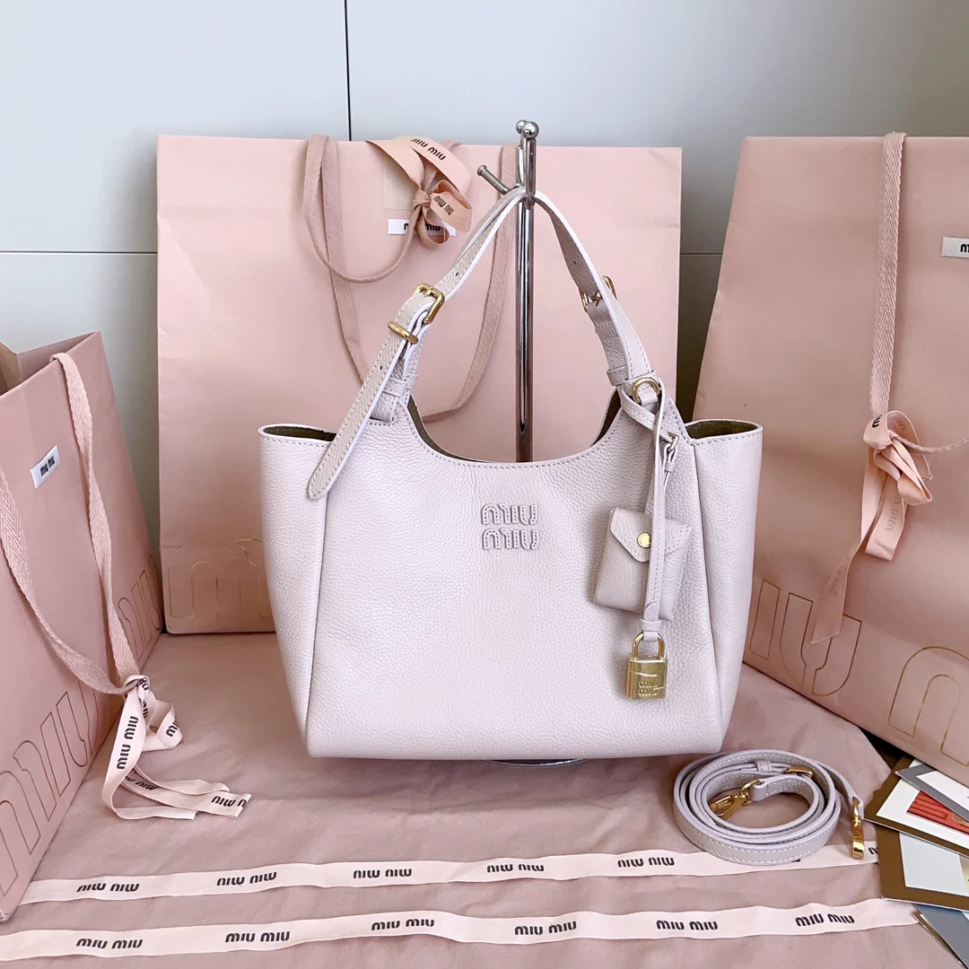 Сумка-тоут Miu Miu 5ba304 — абрикосово-розовая