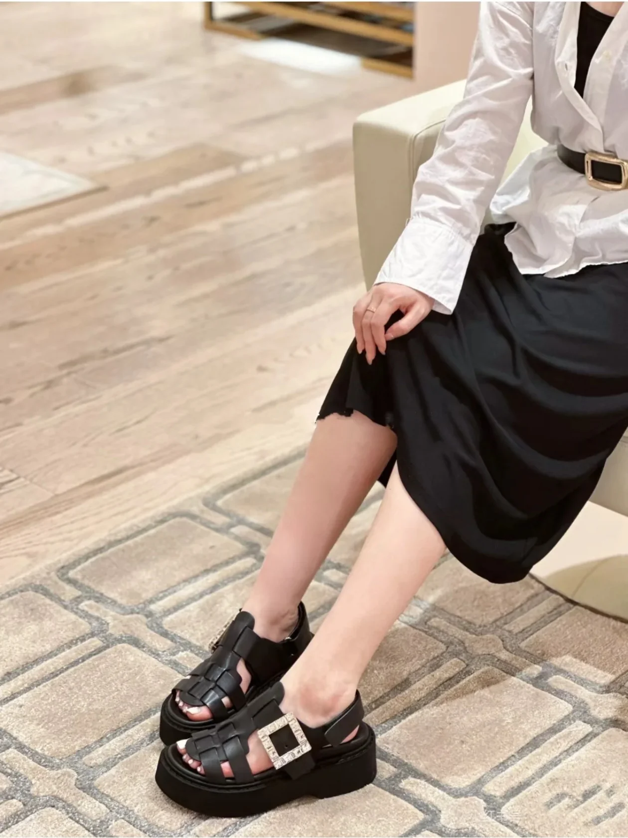 RV - Римские сандалии - Бриллиантовая пряжка