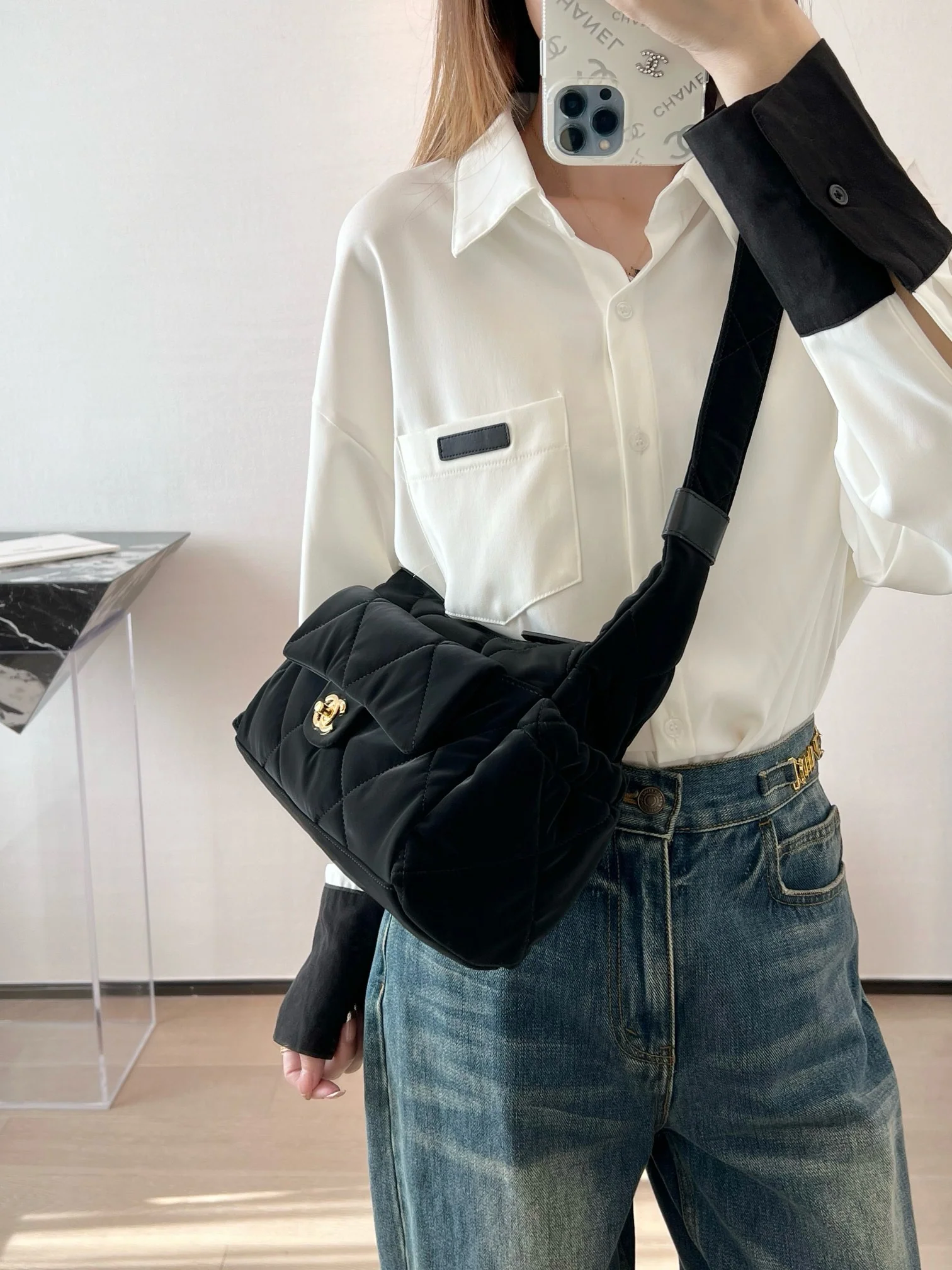 Chanel Grandsac Bowling Black