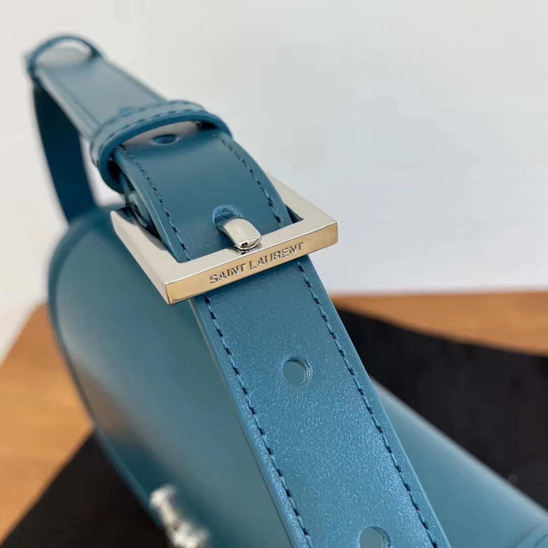 Сумка YSL Solferino Tofu Bag - Lake Blue - 23 см