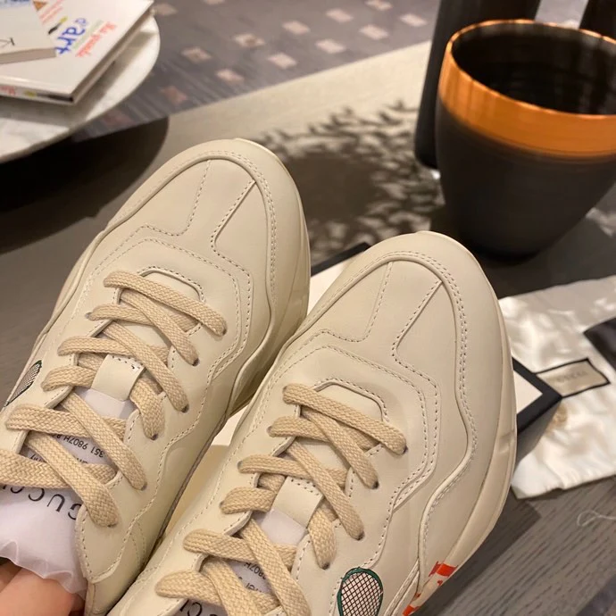 Массивные кроссовки Gucci - унисекс - 4