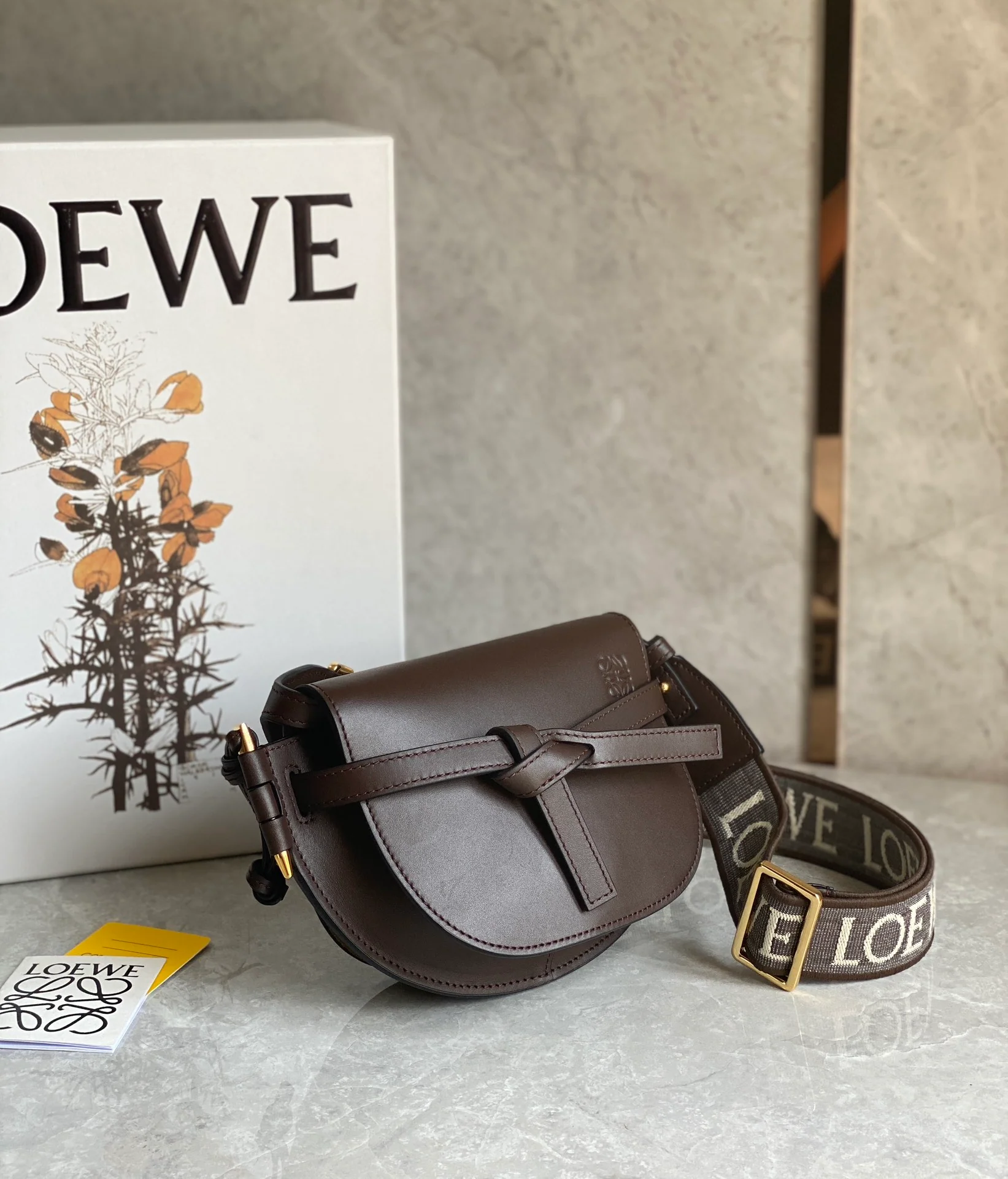 Loewe Gate Dual Dark Brown Mini