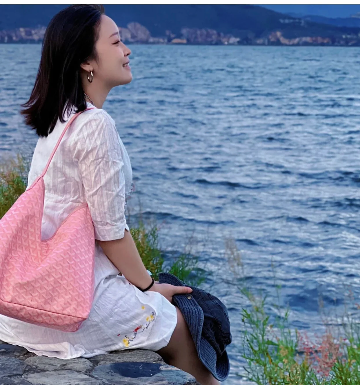 Сумка-тоут на плечо Goyard с монограммой - розовый