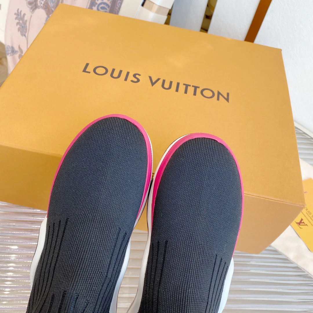 Ботинки LV в классическом подиумном стиле - 