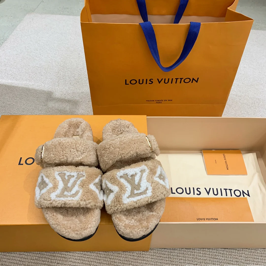 Меховые тапочки LV Paseo Comfort Series 