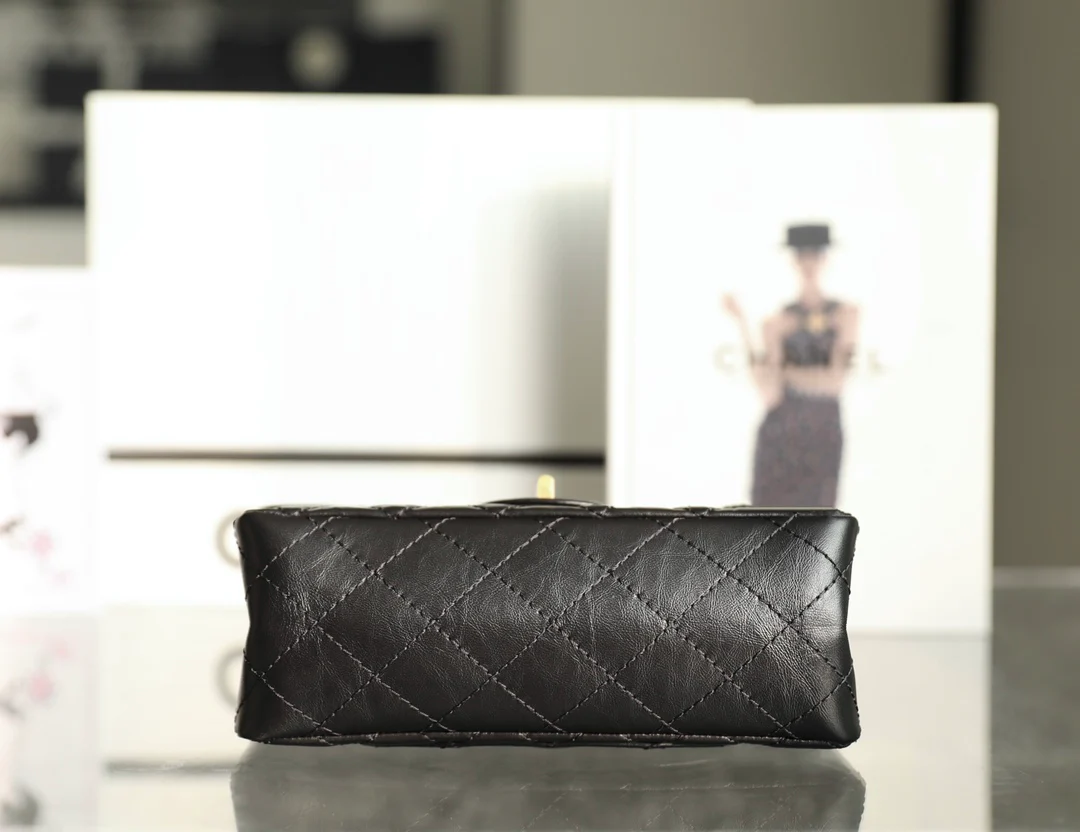 Chanel 255 Classic 20???? - Черный - Винтажная золотая пряжка