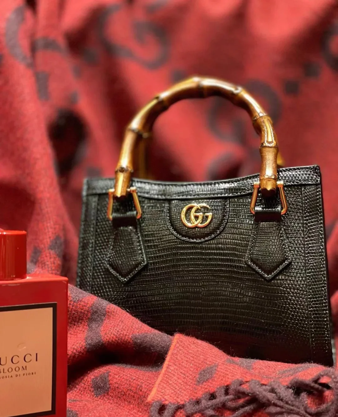 Сумка Gucci из бамбука - Мини-размер - 20x16x10 см