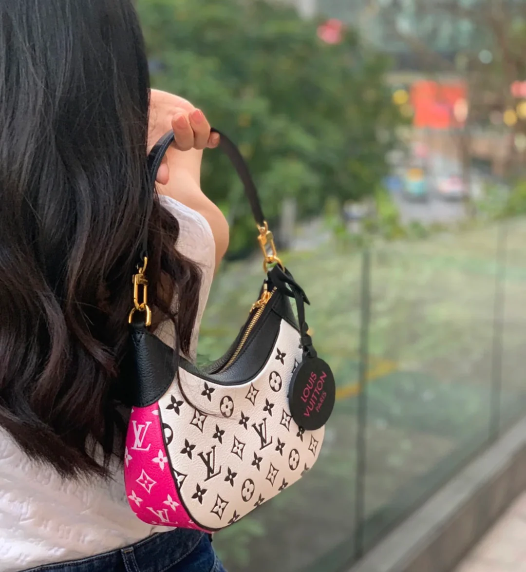 m46091-LV-bagatelle-bb сумка подмышку - черно-белая