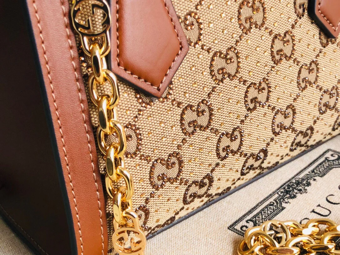 Сумка Gucci из бамбука - 20x16x10 см