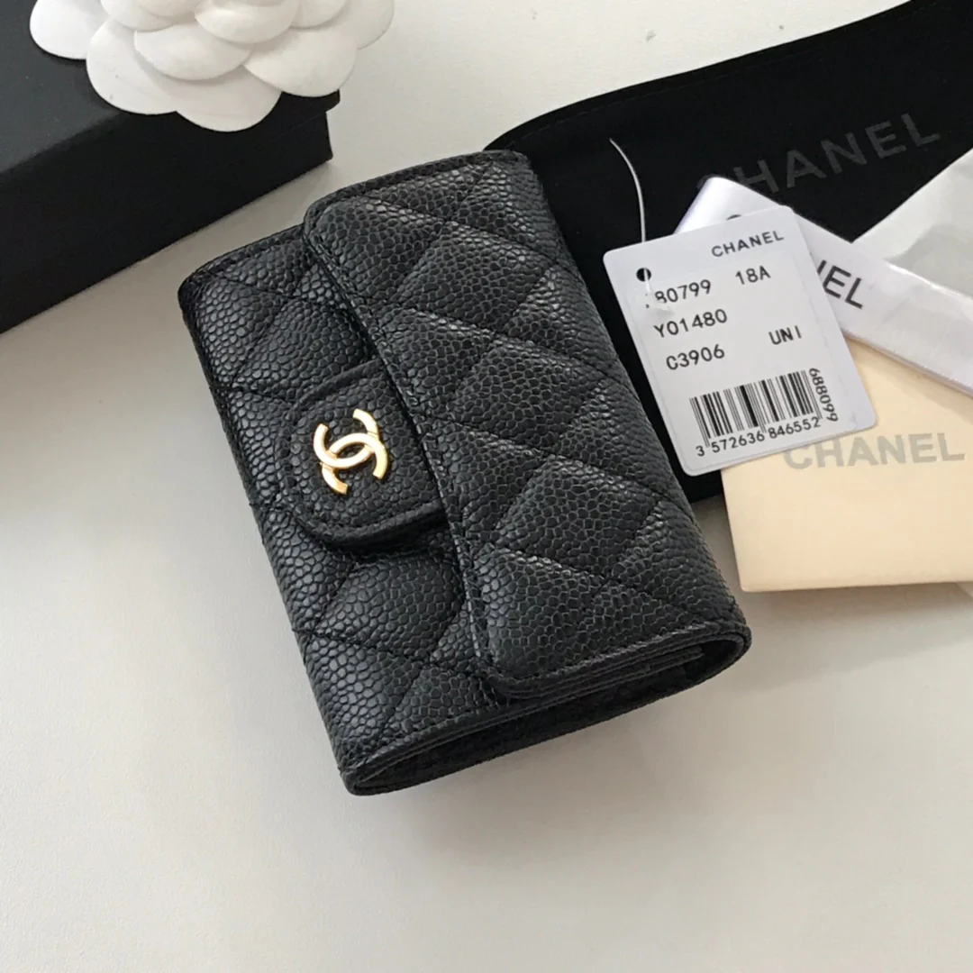 Однослойный держатель для карт Chanel Classic CF - 4