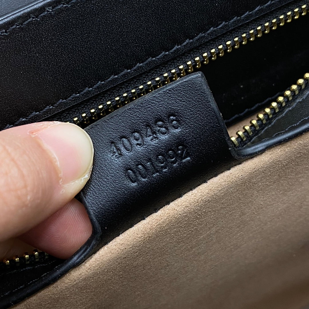 Сумка Gucci с цепочкой и замком - 30 см x 19 см x 10 см