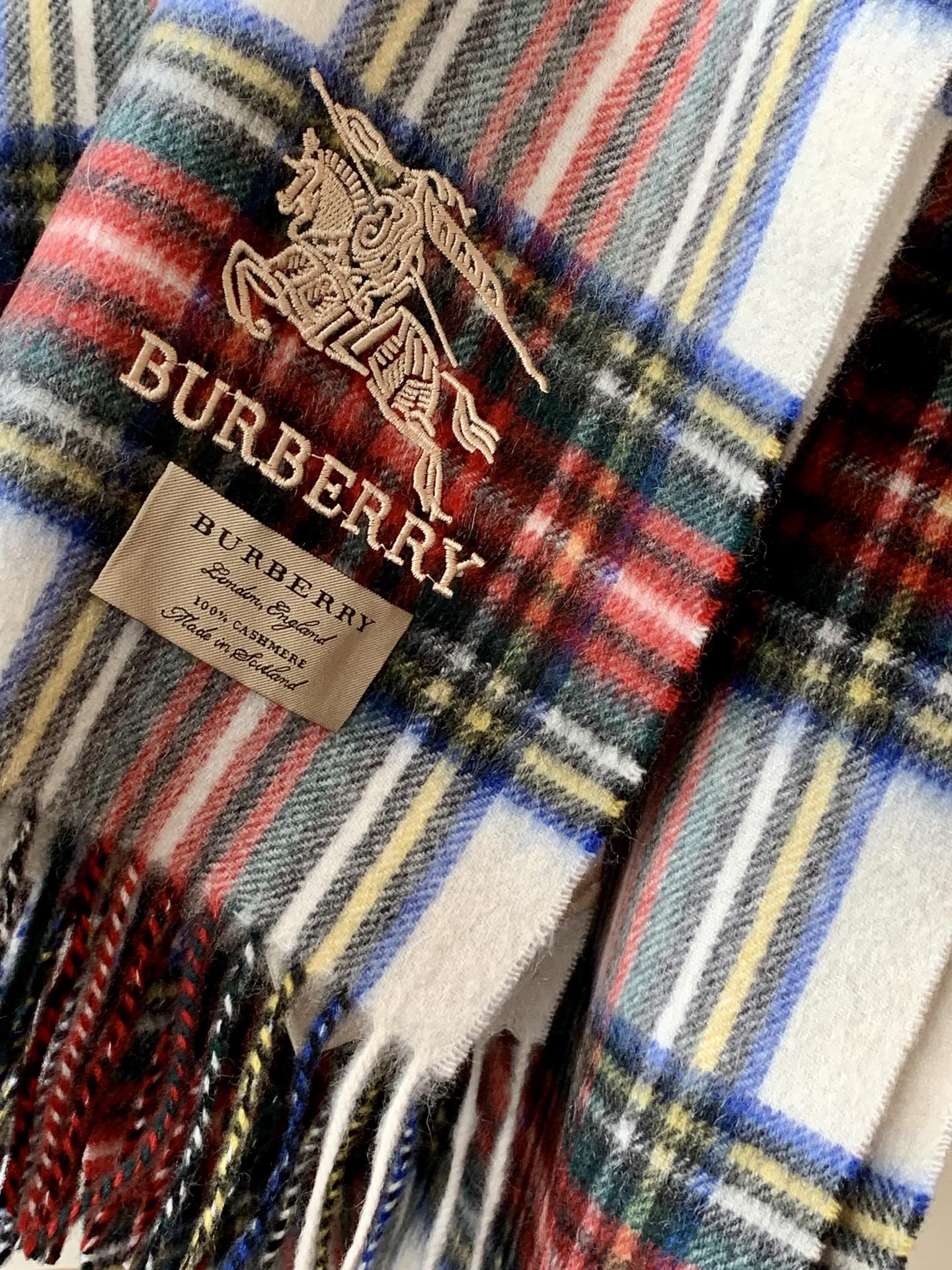 Кашемировый шарф Burberry - 30 см - 195 см