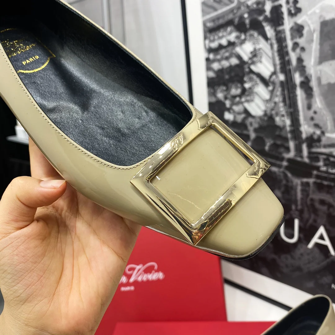 RV-Flat Bottom Square Toe-Elephant Grey