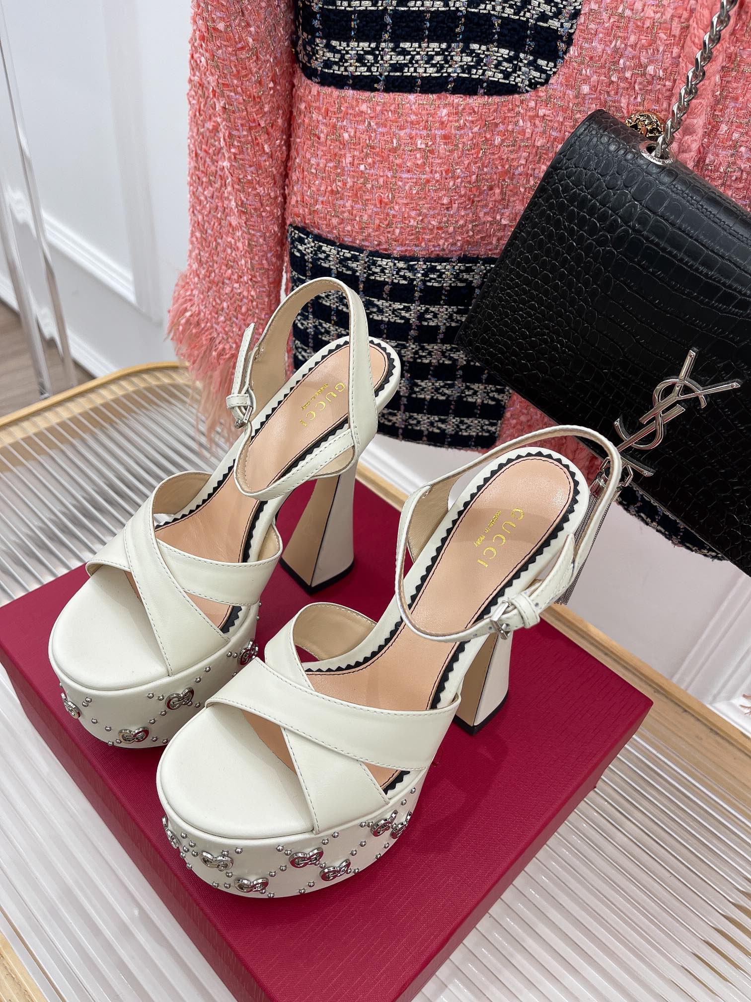 Gucci - Туфли на высоком каблуке - Белые