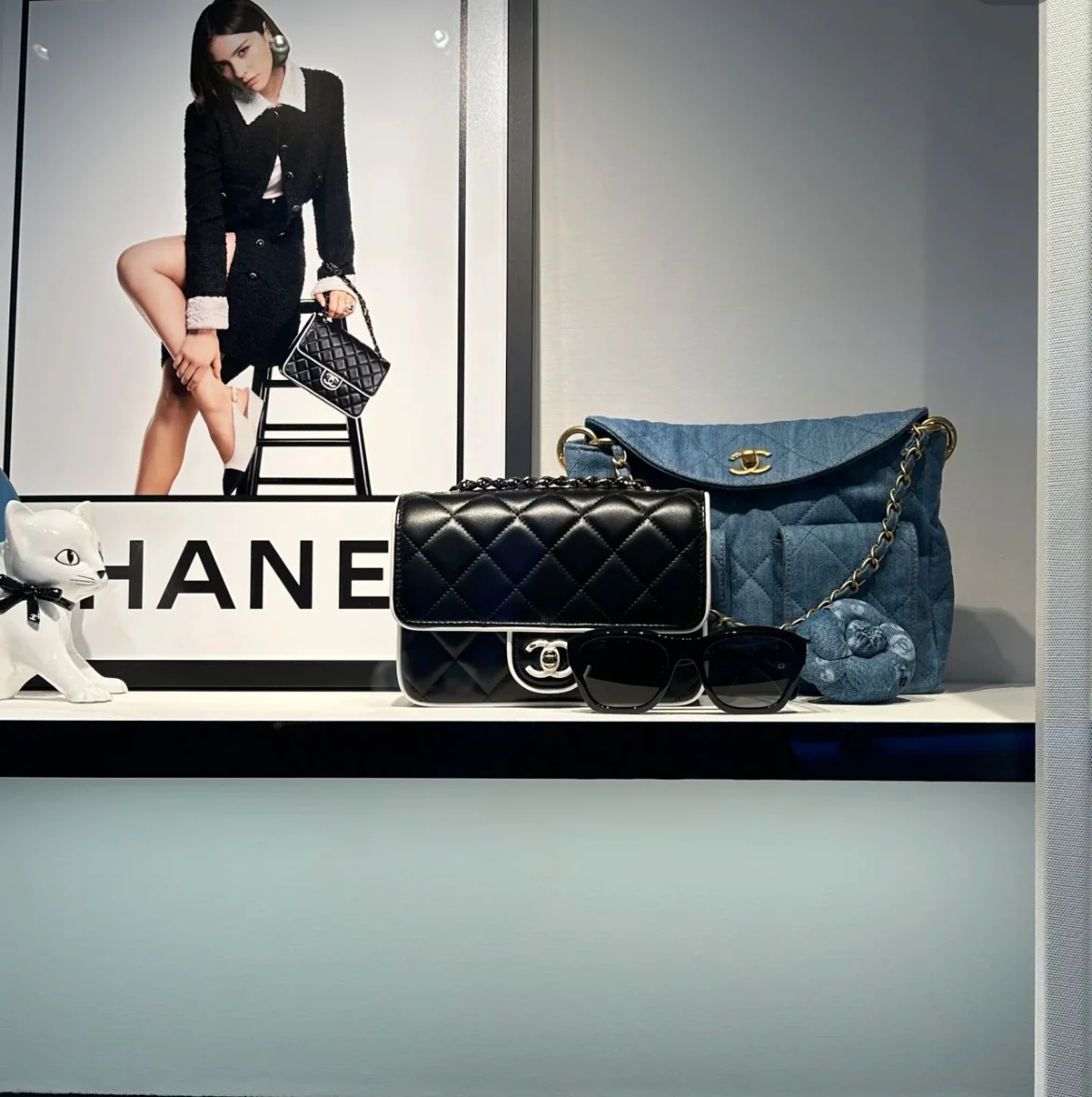 Chanel 25p Panda Square Fat Man Black