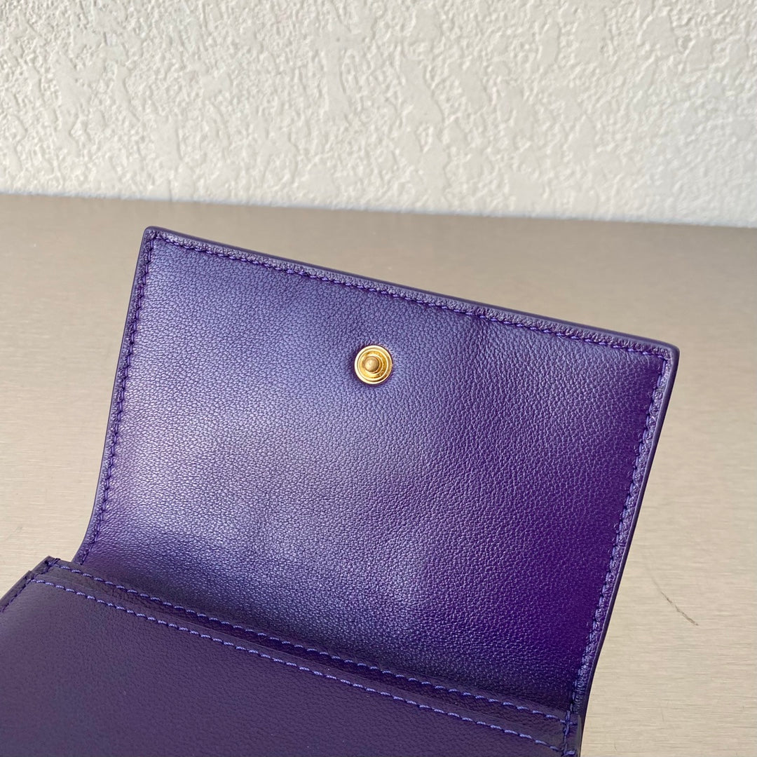 BV- 大格翻盖卡包 小羊皮 12.2×7.5×2.5cm