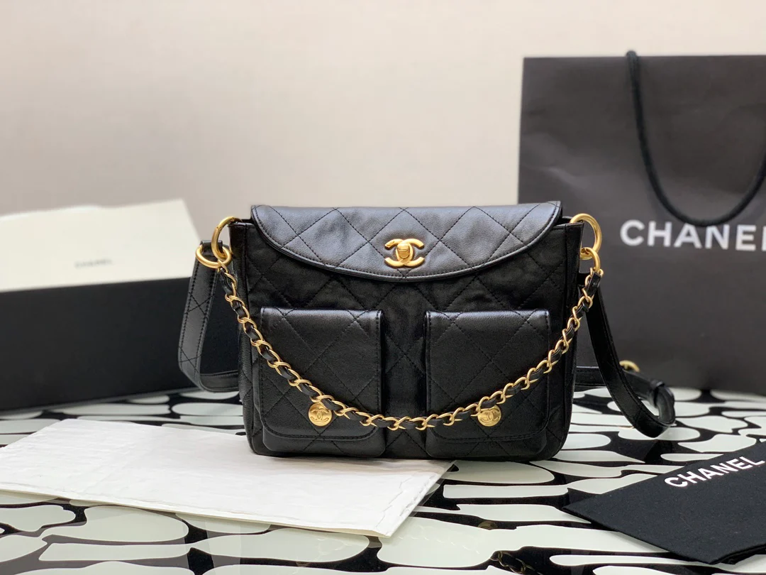 Сумка-мессенджер Chanel Hobo Hippie - черная
