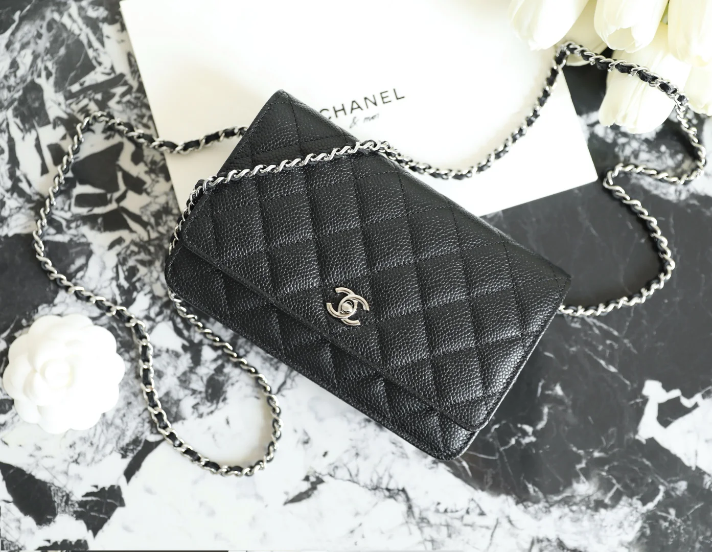 Chanel WOC Черное золото