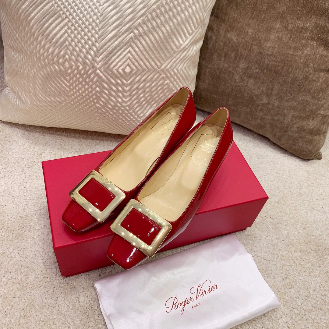 Каблук-блок RV-4-5 см, бордовый-1