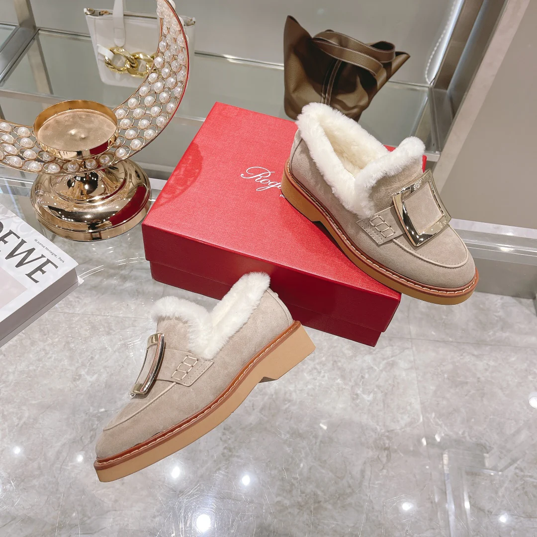 Новые уникальные ботильоны на каблуке RV, улучшенная версия, шерстяные ботинки - 3