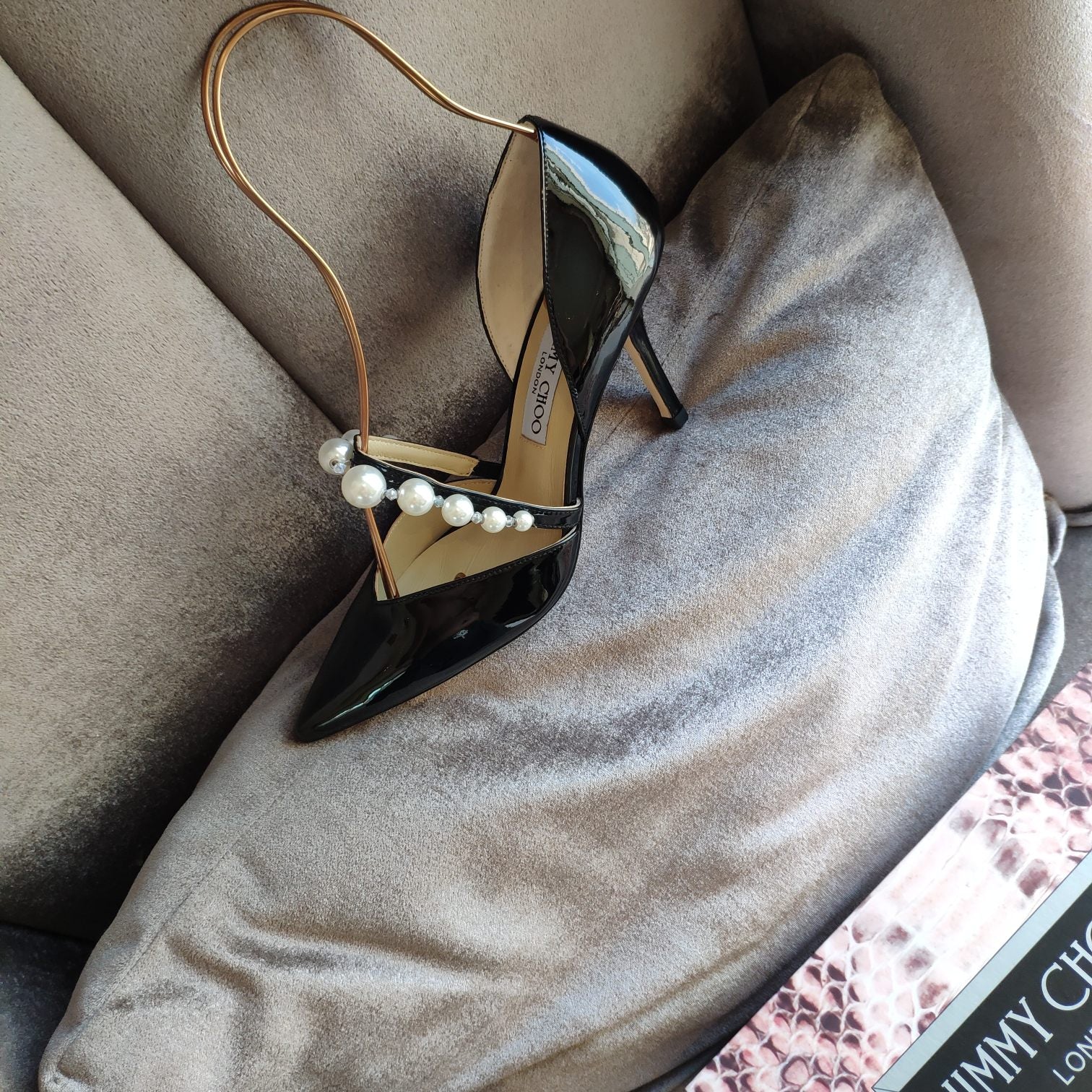 Туфли на шпильке Jimmy Pearl - черные