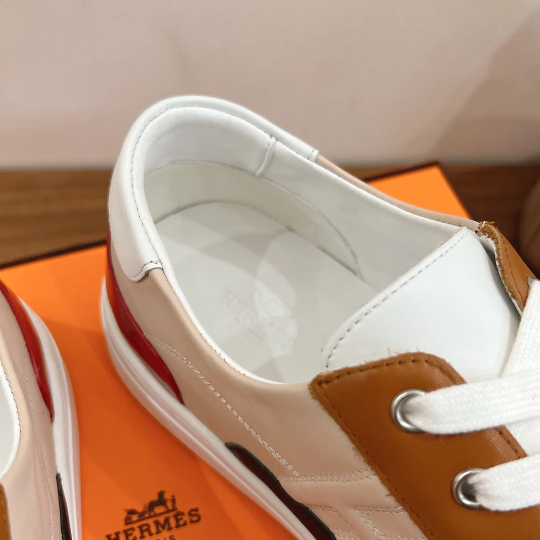 Повседневные туфли Hermes 2024 - Коричневые - 2