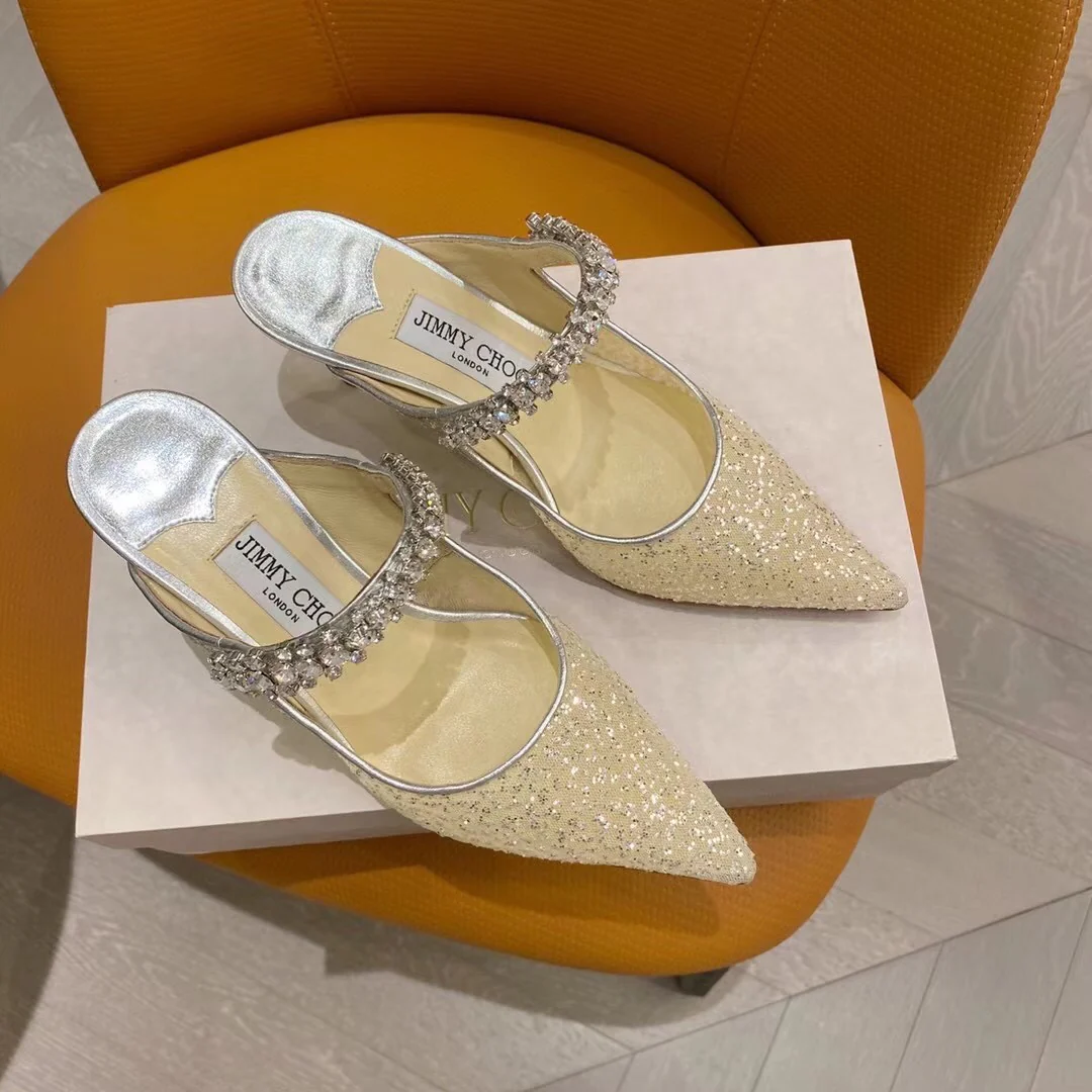 Коллекция Jimmy Mesh Sequin - Туфли с острым носком