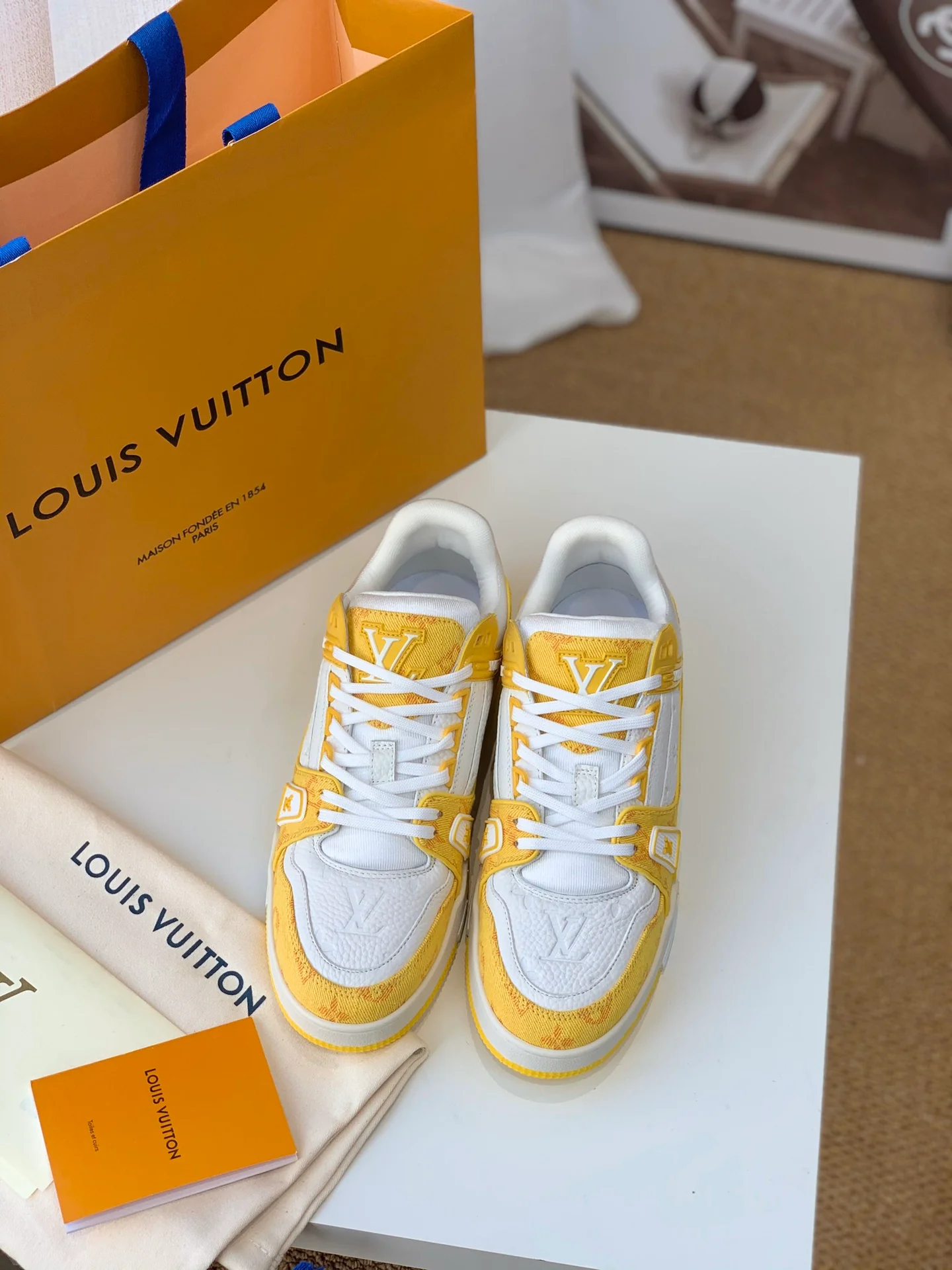 Кроссовки LV Trainer Series - Унисекс - Желтые