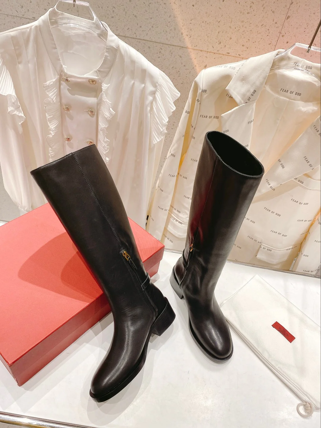 Valentino - Высокие сапоги - Черные