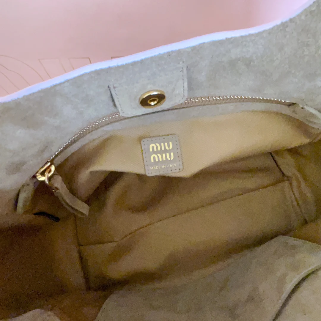 Сумка-тоут Miu Miu 5ba304 — абрикосово-розовая