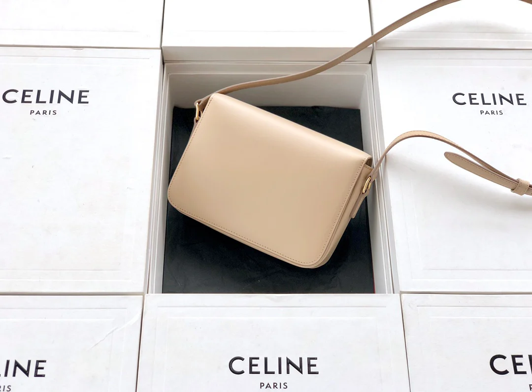 Сумка Celine Triomphe из телячьей кожи - подростковая - 18 - 5 см - 10