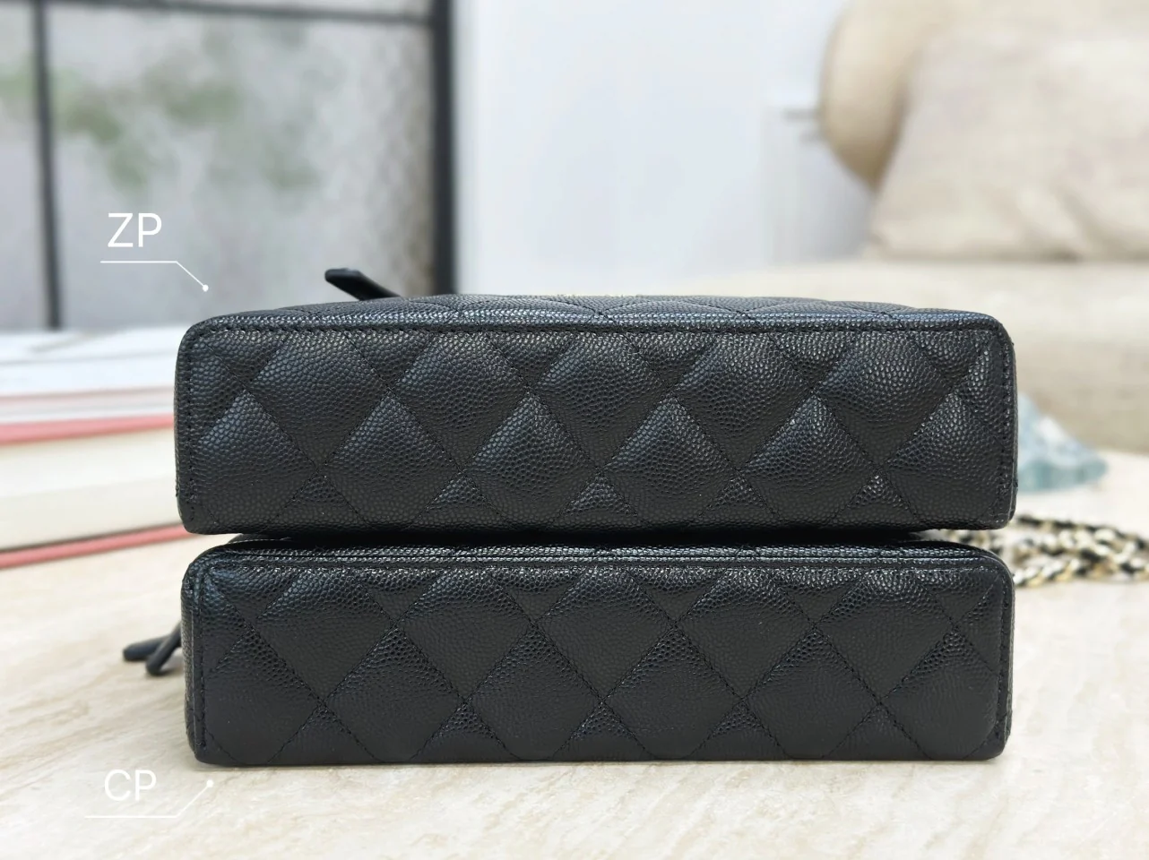 Сумочка Chanel 25p Heart Diamond LP с цепочкой - черная