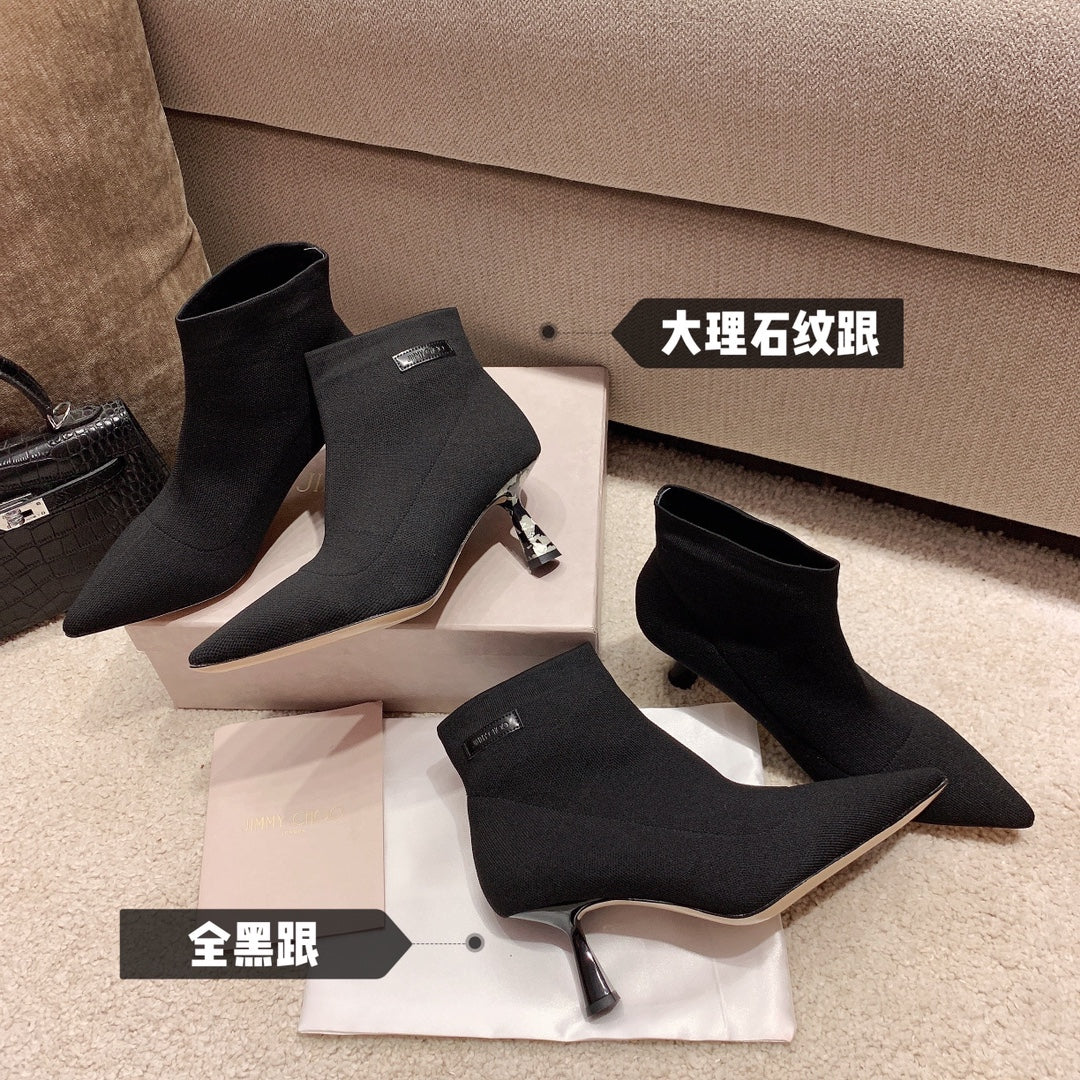 Ботинки-носки Jimmy с острым носком и эластичным носком - 6-5 см