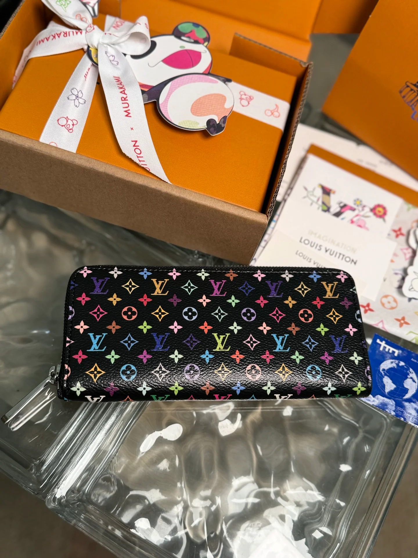 LV-m13408-clemence кошелек-радужный черный