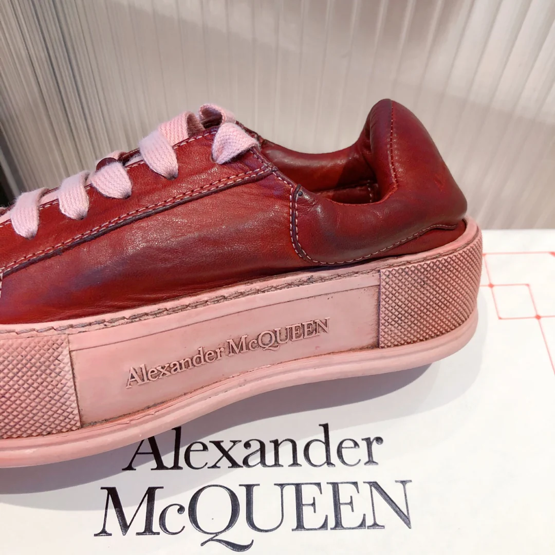 Кед на платформе McQueen - красные