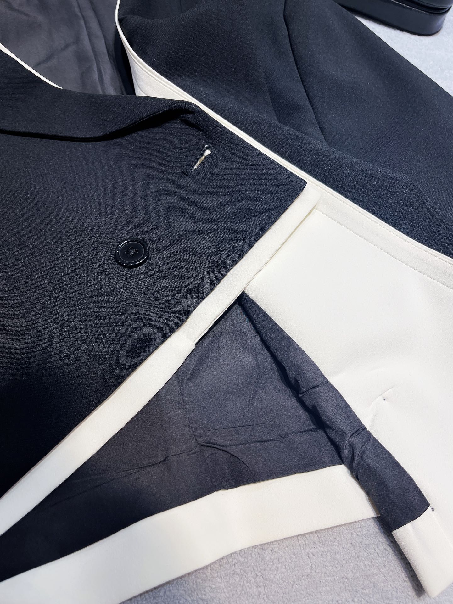 Celine-2404-Пэчворк, имитирующий двухсоставной блейзер