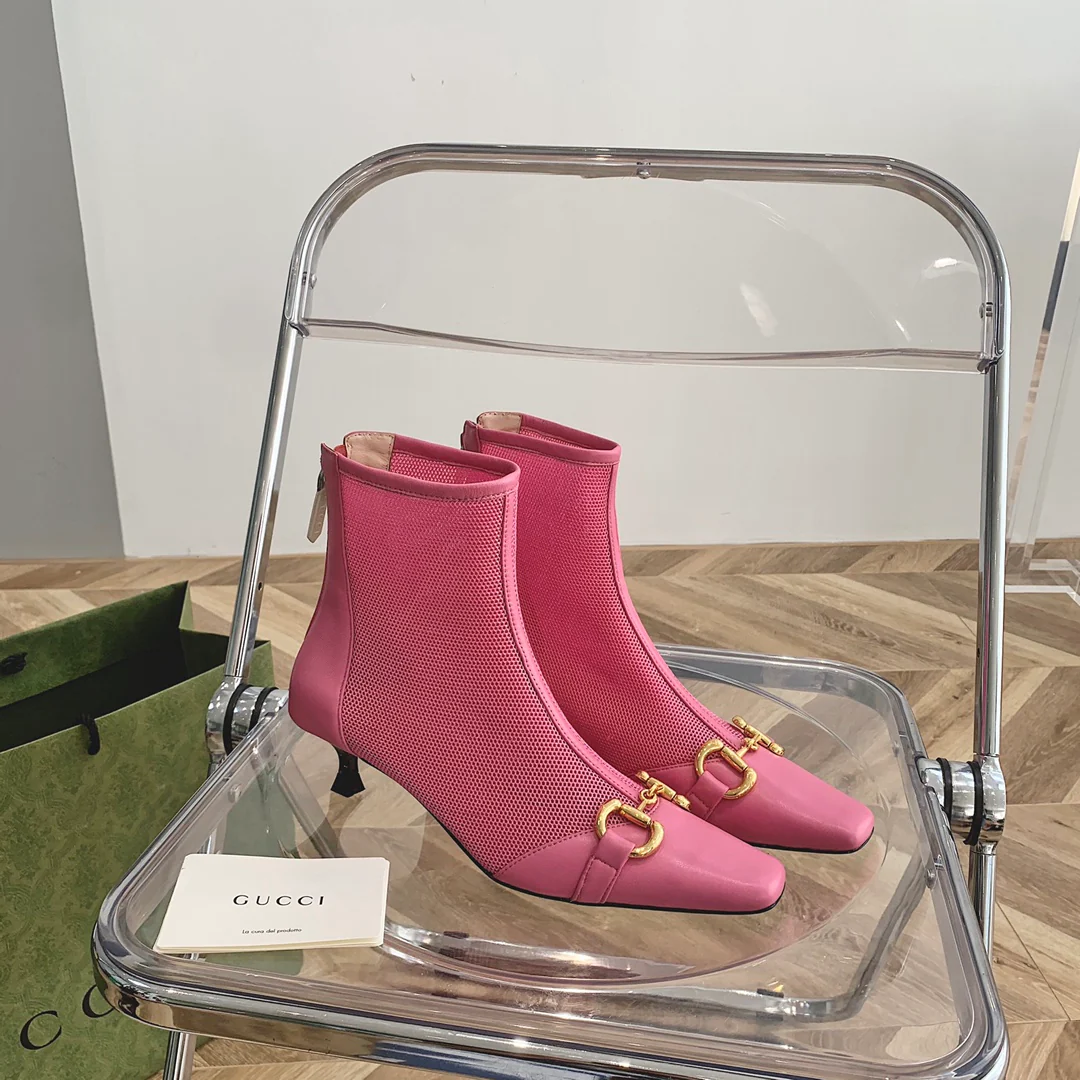 Ботильоны Gucci Street с пряжкой на низком каблуке