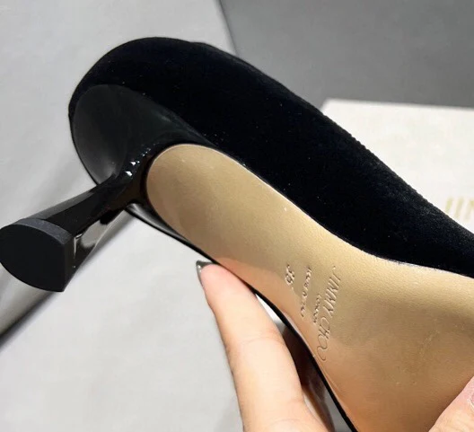 Туфли на высоком каблуке Jimmy Pearl с пряжкой и острым носком - 5