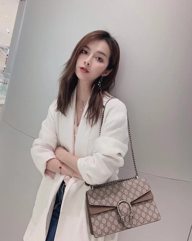 Gucci-经典酒神包-上身图分享