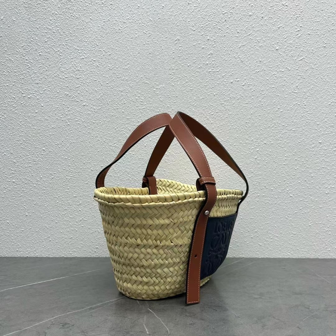 Соломенная сумка Loewe - 33 см - Маленькая - Черная