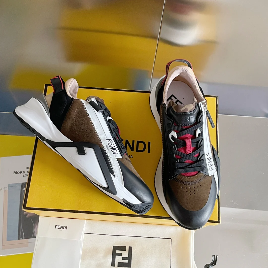 Fendi - Повседневные кроссовки - Коричневые