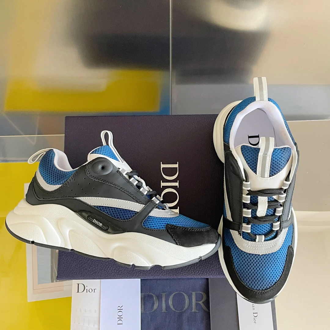 Кроссовки Dior серии B22 — повседневные — черно-синие