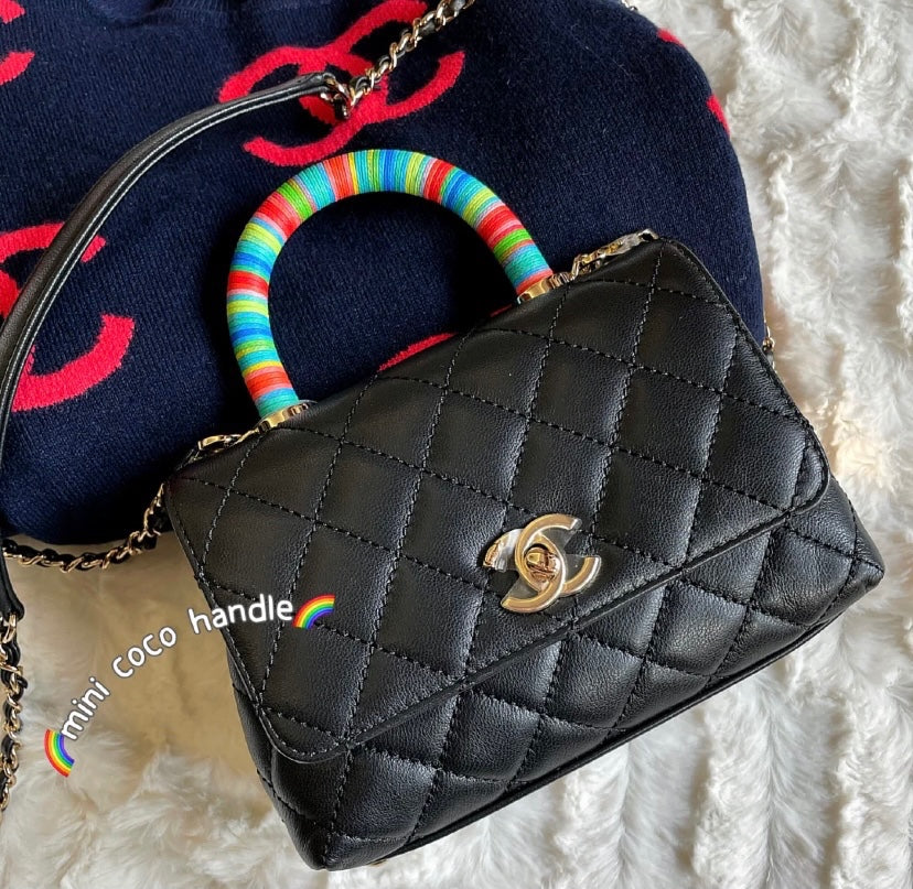 Мини-сумочка Chanel Coco Handle Rainbow