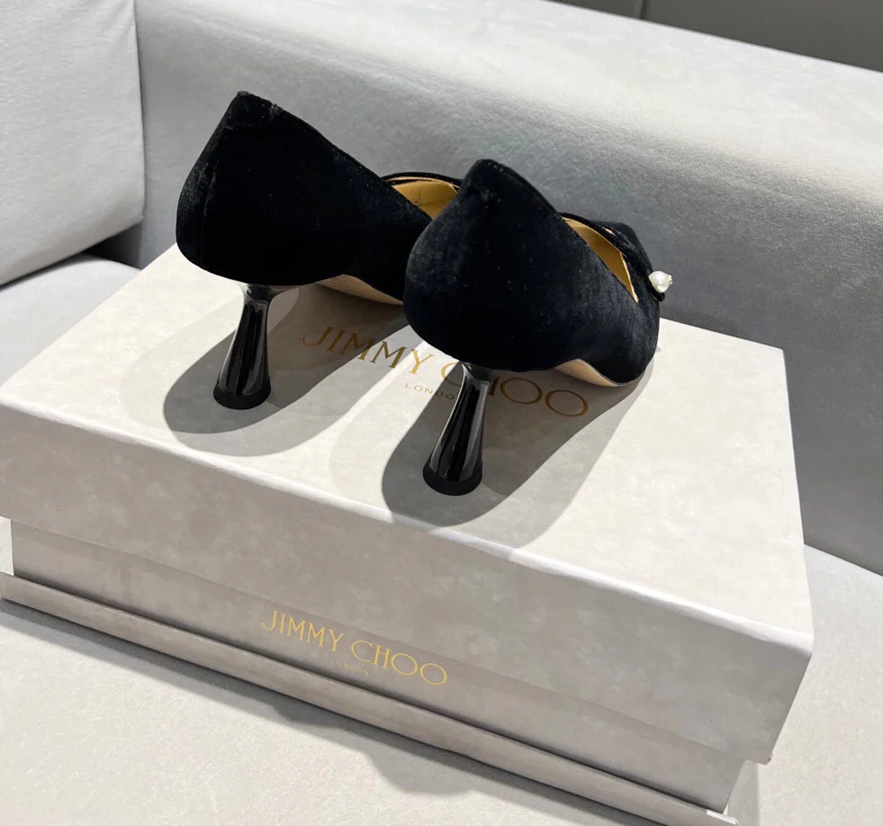 Туфли на высоком каблуке Jimmy Pearl с пряжкой и острым носком - 5