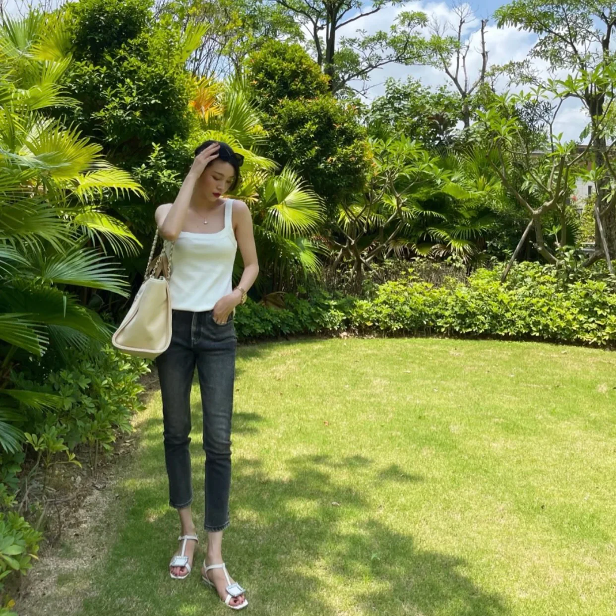 Пляжная сумка Chanel Pearl