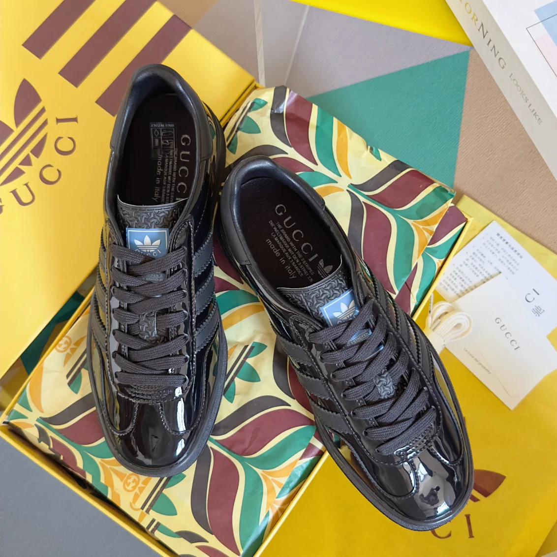 Скейтбордистские кроссовки Gucci 2024 - черные
