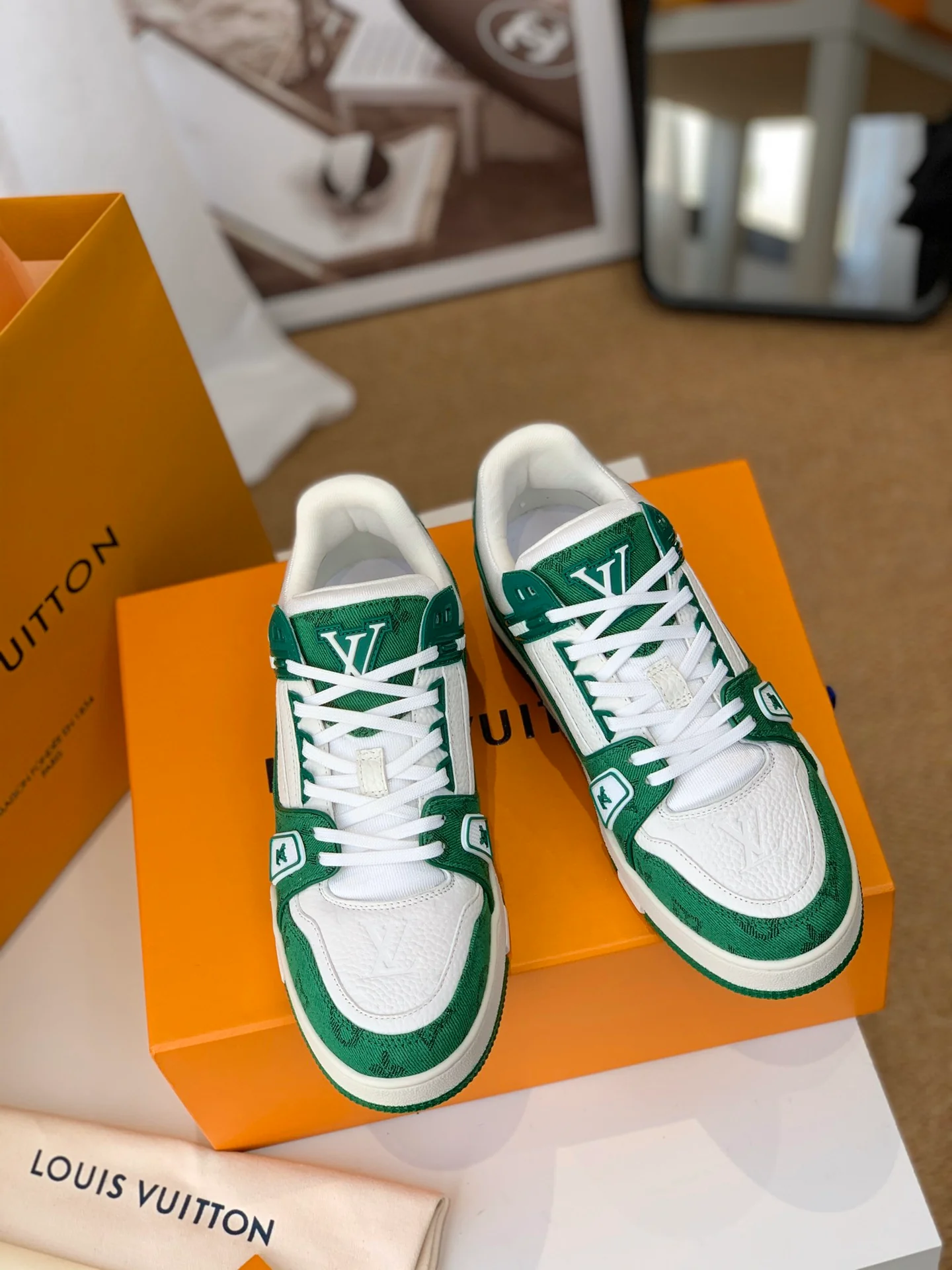 Кроссовки LV Trainer Series - Унисекс - Зелёные