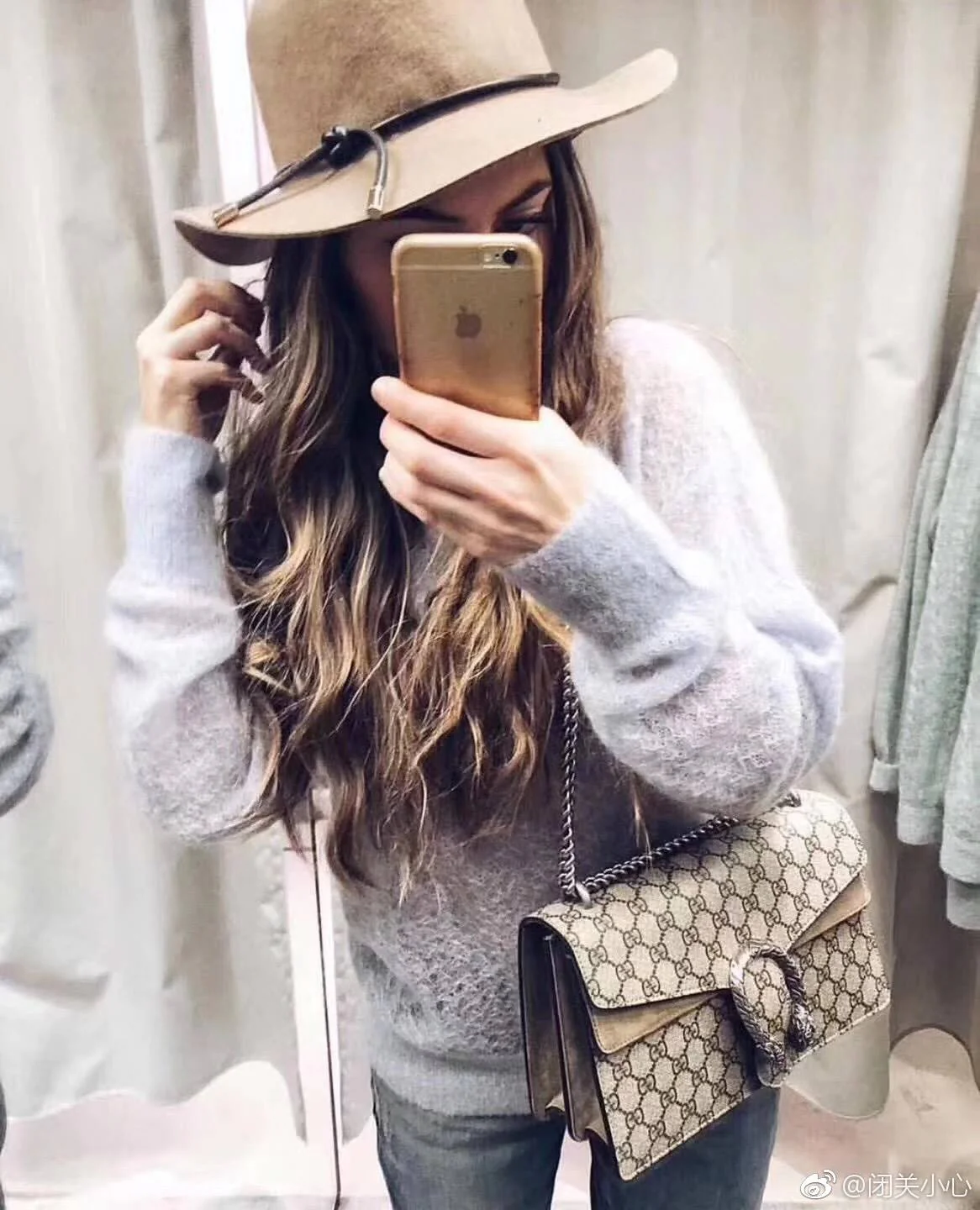 Gucci-经典酒神包-上身图分享